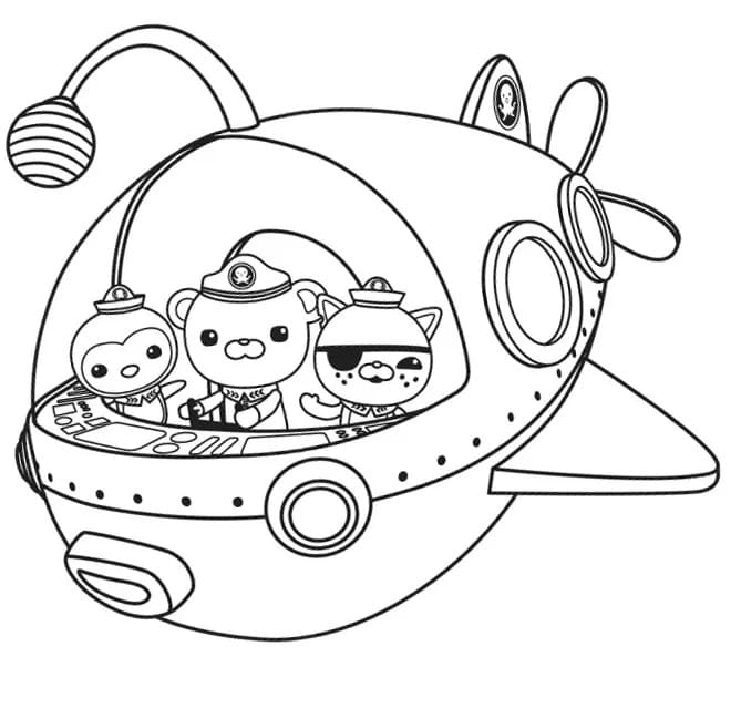 바다 탐험대 옥토넛 – 시트 24 coloring page