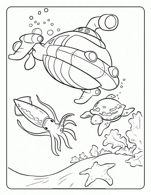 바다 탐험대 옥토넛 – 시트 30 coloring page