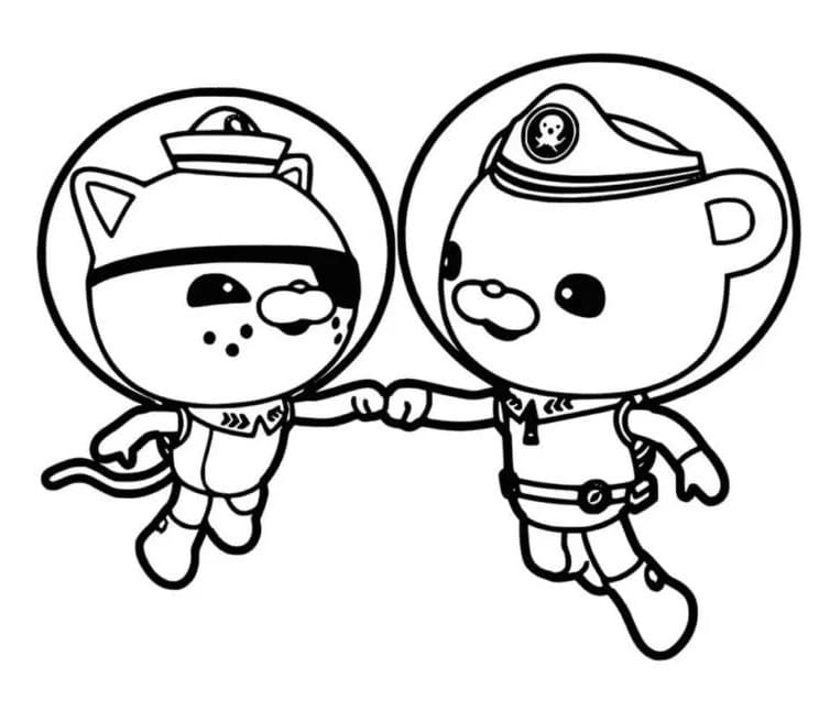 바다 탐험대 옥토넛 – 시트 4 coloring page