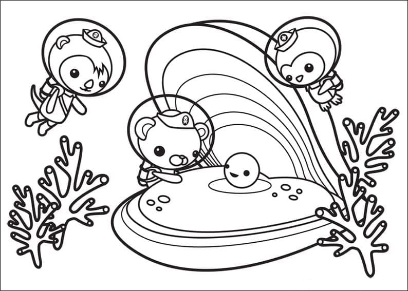 바다 탐험대 옥토넛 – 시트 45 coloring page