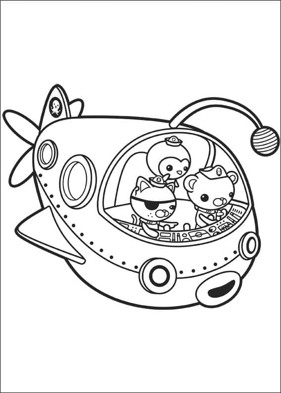 바다 탐험대 옥토넛 – 시트 46 coloring page