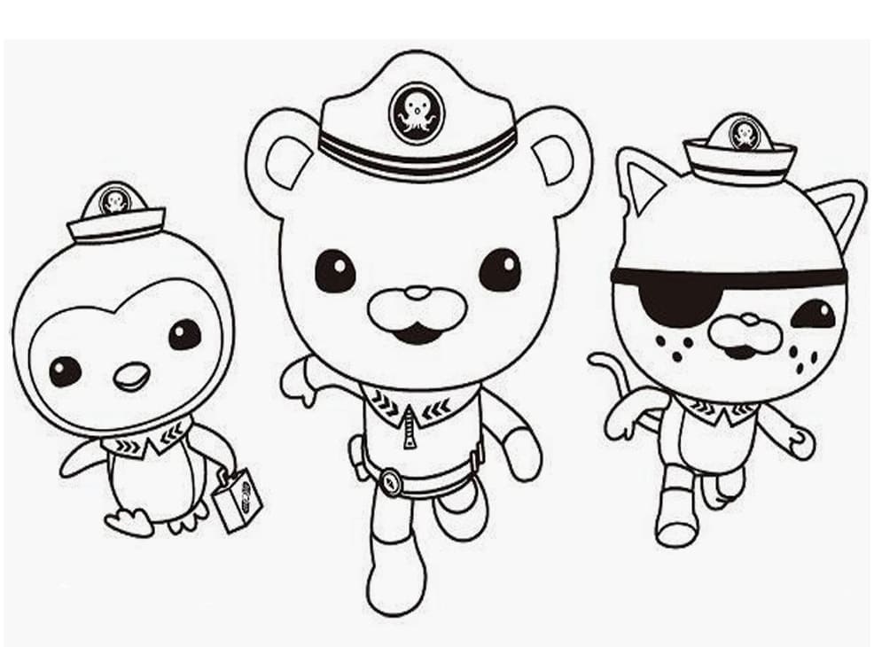 바다 탐험대 옥토넛 – 시트 51 coloring page