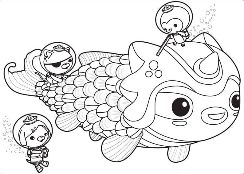 바다 탐험대 옥토넛 – 시트 53 coloring page