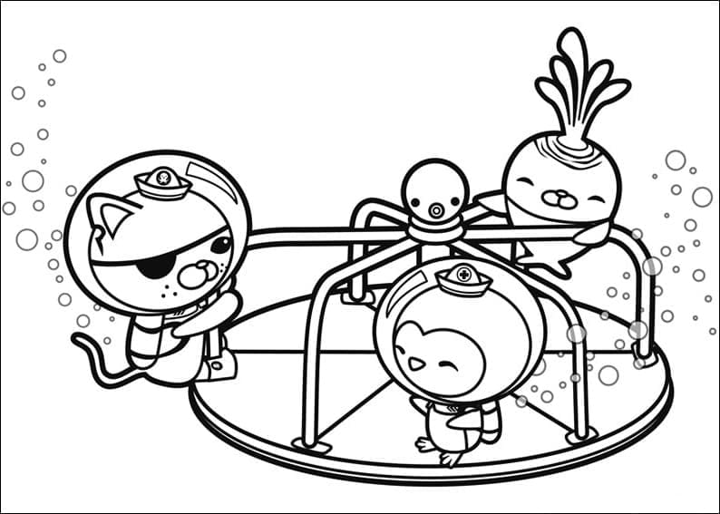 바다 탐험대 옥토넛 – 시트 54 coloring page