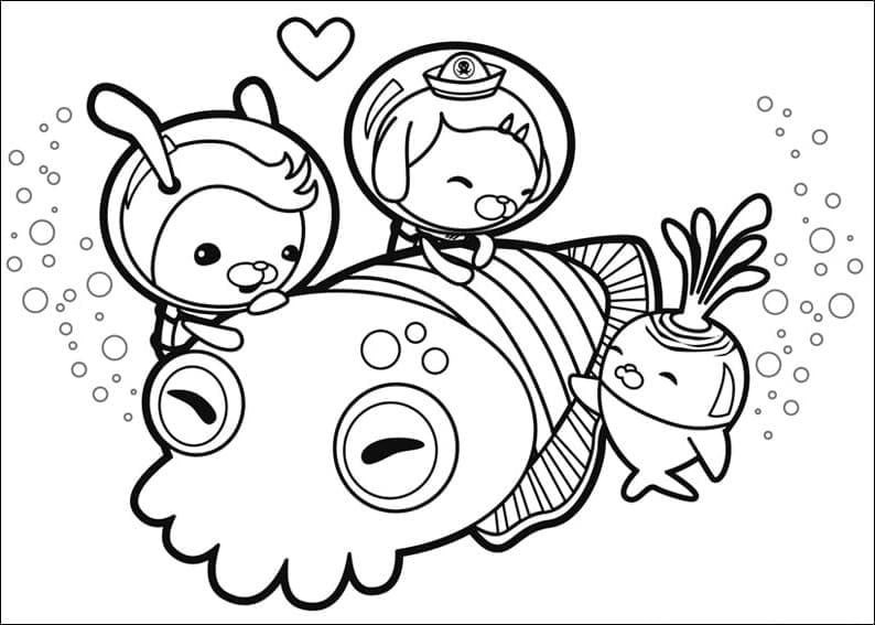 바다 탐험대 옥토넛 – 시트 55 coloring page