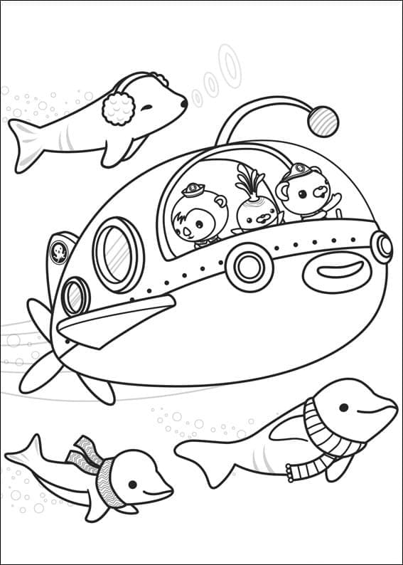 바다 탐험대 옥토넛 – 시트 57 coloring page