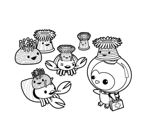 바다 탐험대 옥토넛 – 시트 8 coloring page