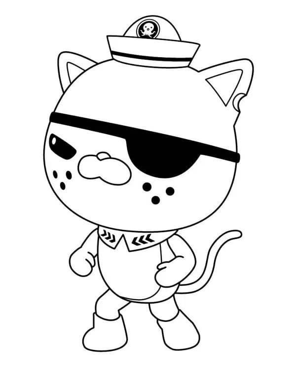 바다탐험대 옥토넛 콰지 고양이 coloring page