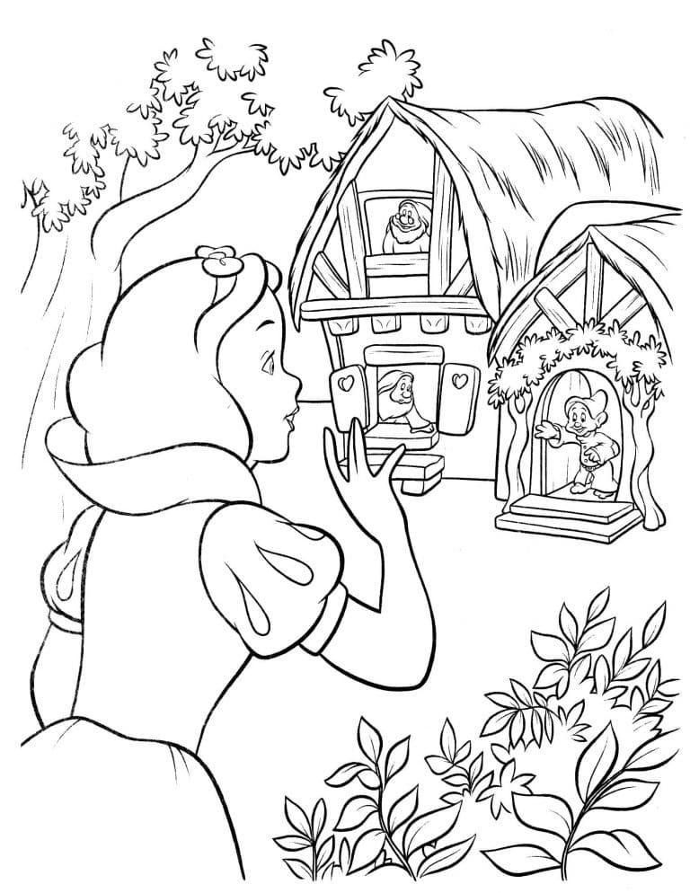 백설 공주 인쇄 가능 coloring page