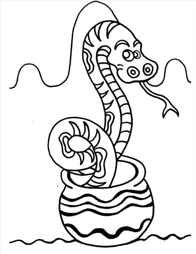 뱀 무료 인쇄 가능 coloring page