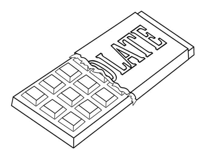 chocolate-bar-coloring coloring page