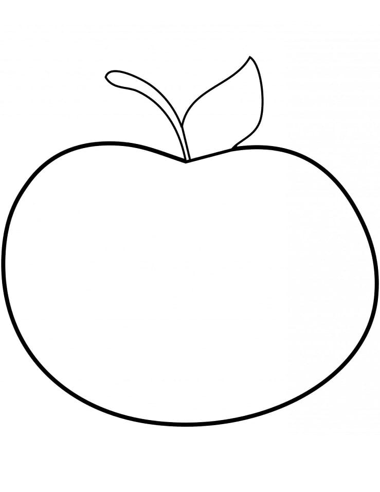 단순한 사과 coloring page