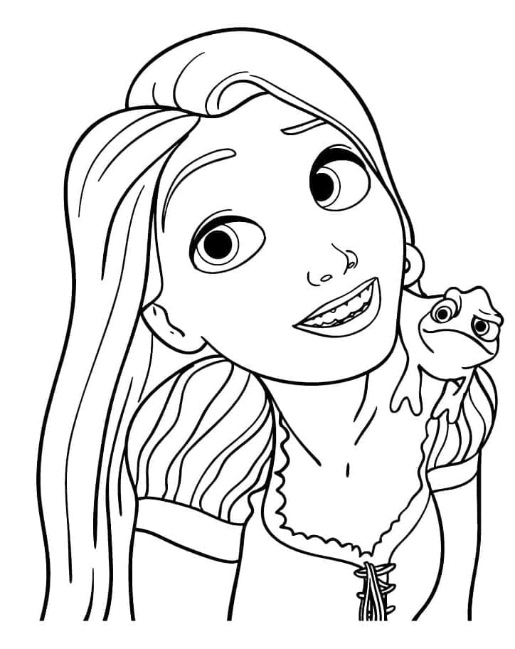 디즈니 라푼젤 공주 라푼젤 coloring page