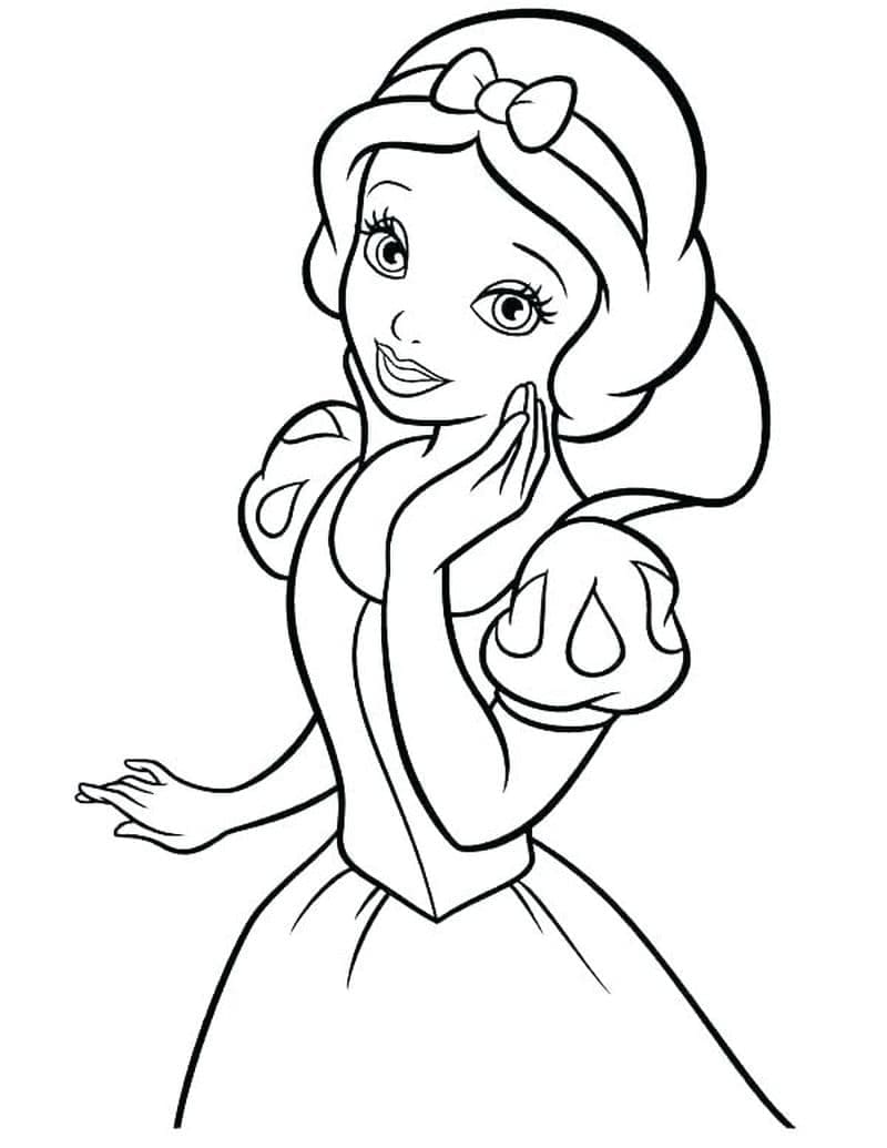 디즈니 프린세스 백설공주 coloring page