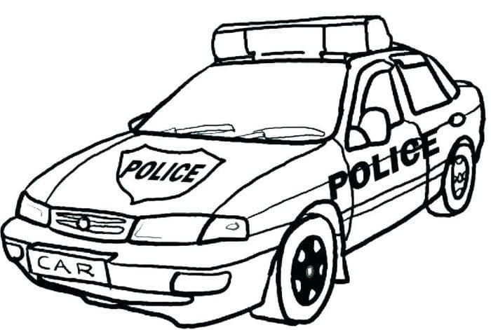 어린이용 경찰차 coloring page