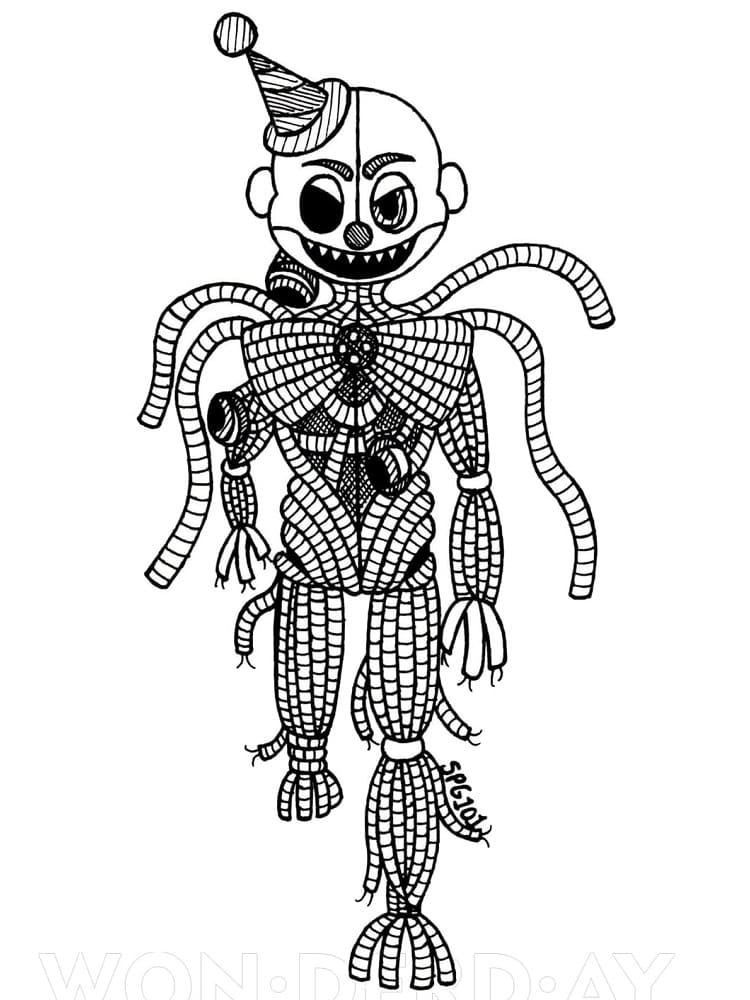 Five Nights at Freddy’s의 에나드 coloring page
