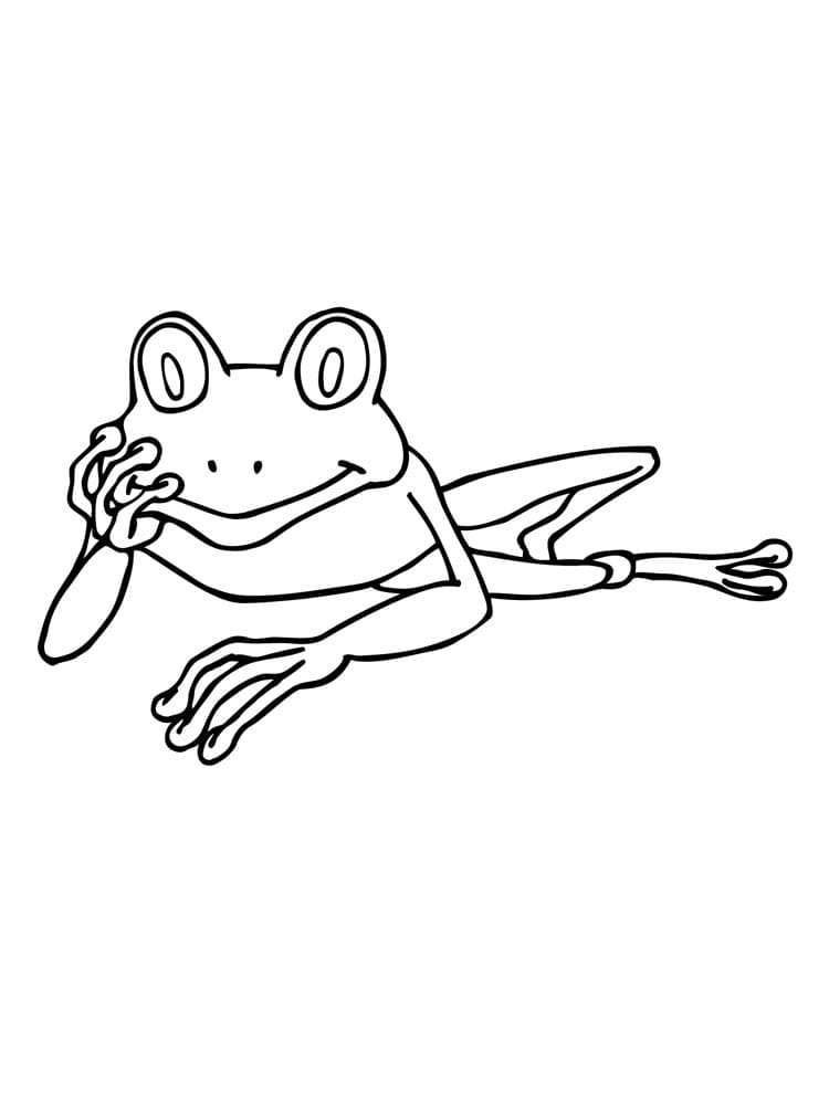 개구리 무료 coloring page