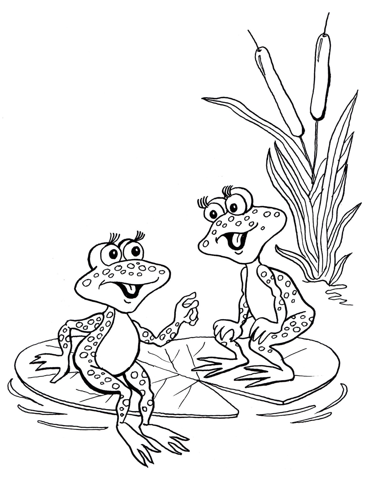 개구리 coloring page