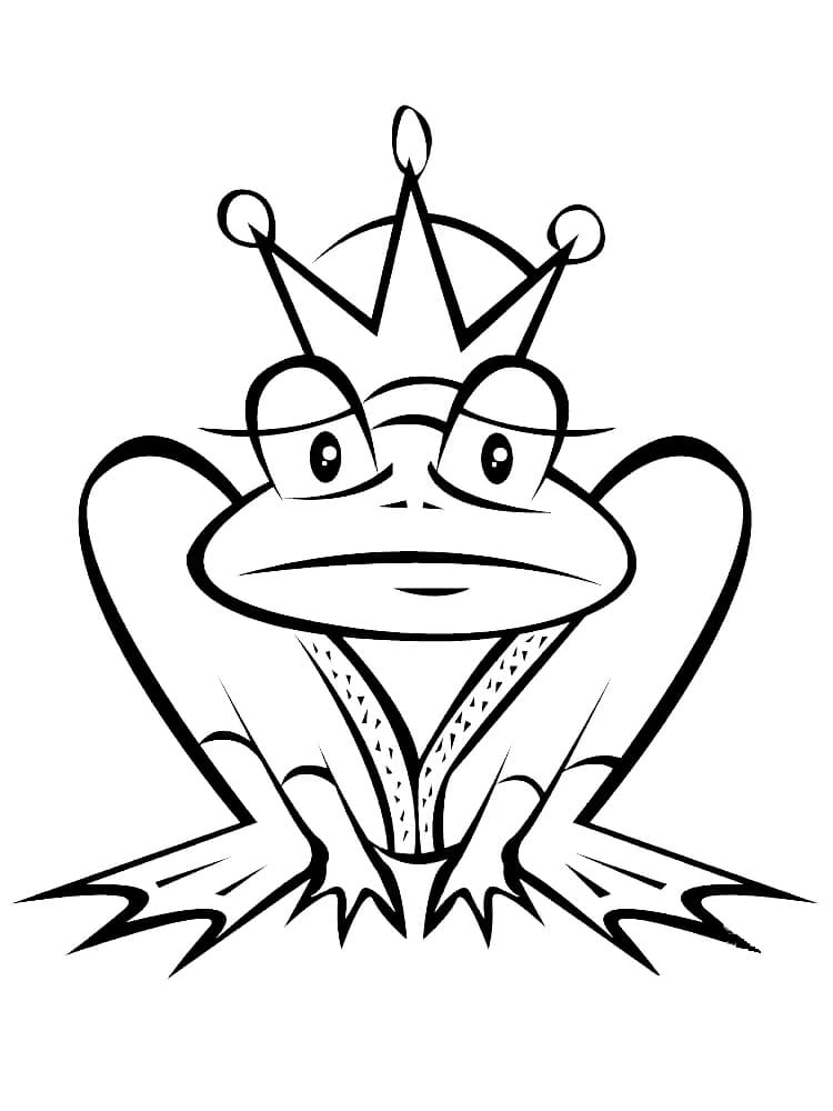 개구리 왕자 coloring page