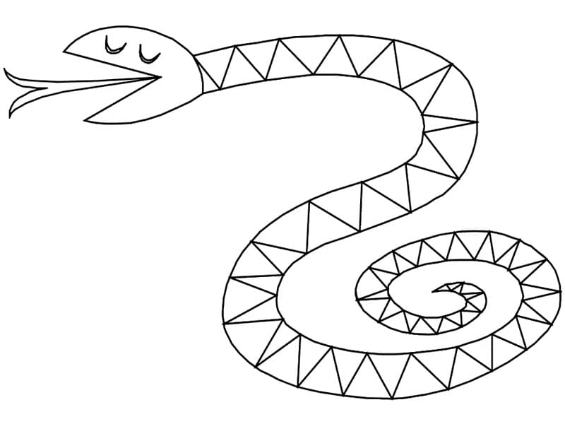 간단한 뱀 인쇄 가능