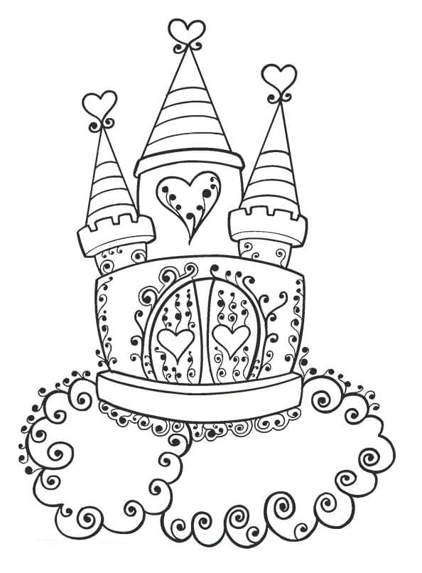 공주 성 인쇄 가능 coloring page