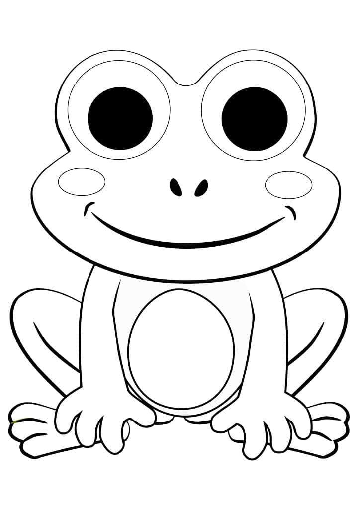귀여운 개구리 coloring page