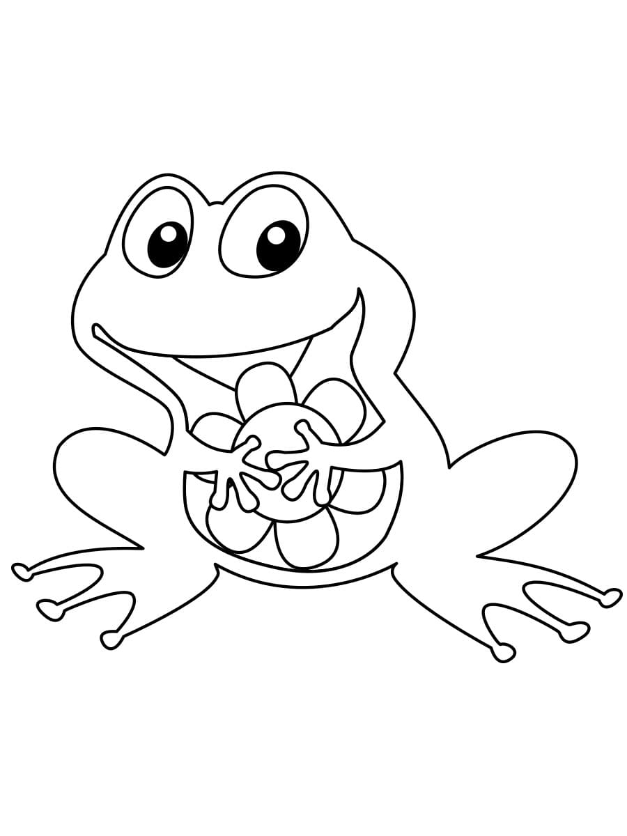 귀여운 개구리 그림 coloring page