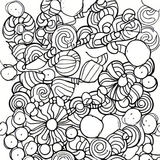 Hard Candies coloring page