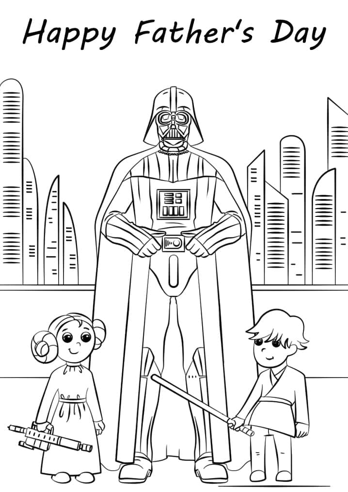 인쇄 가능한 아버지의 날 coloring page