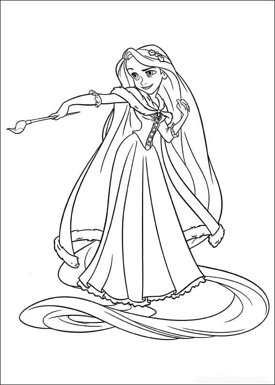 인쇄 가능한 라푼젤 이미지 coloring page