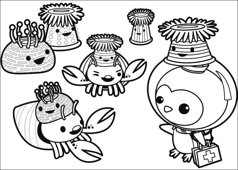 인쇄 가능한 옥토넛 coloring page