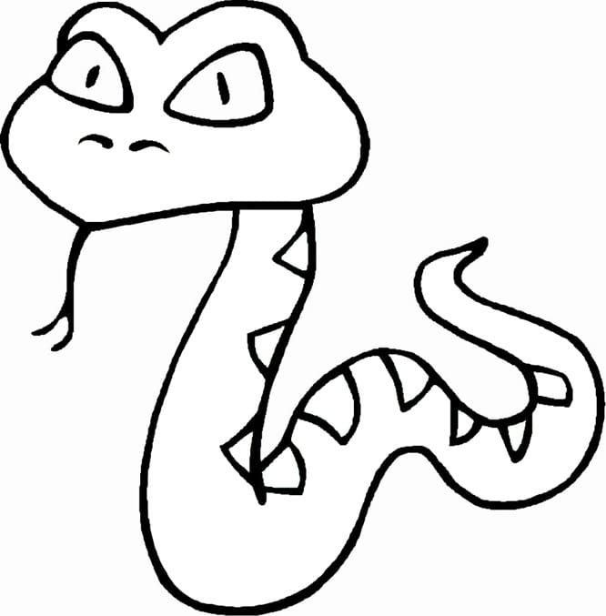 작은 뱀 coloring page