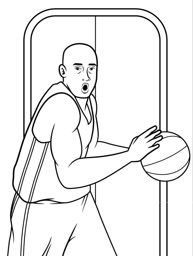 좋은 농구 선수 coloring page