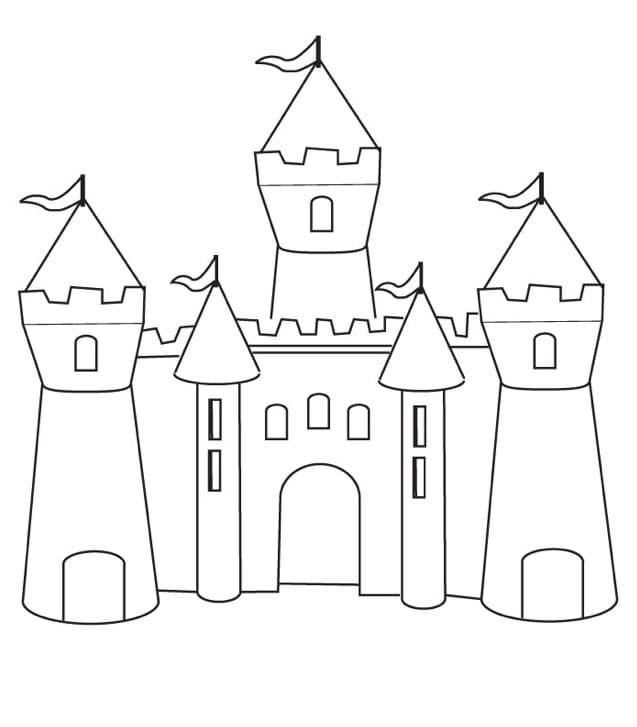 큰 성 coloring page