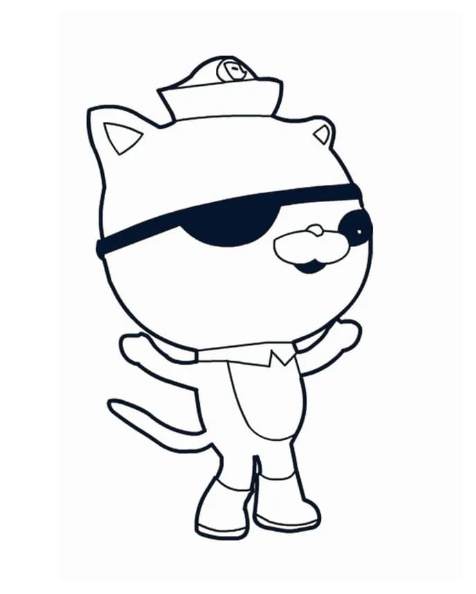 콰지 고양이 coloring page