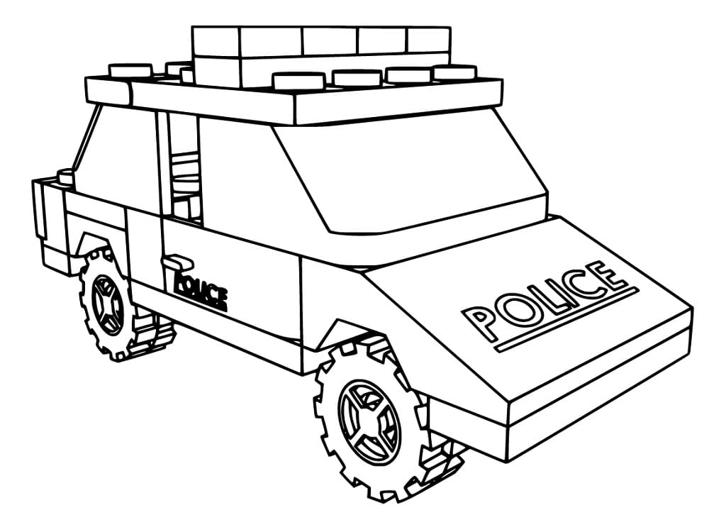 레고 경찰 장난감 자동차