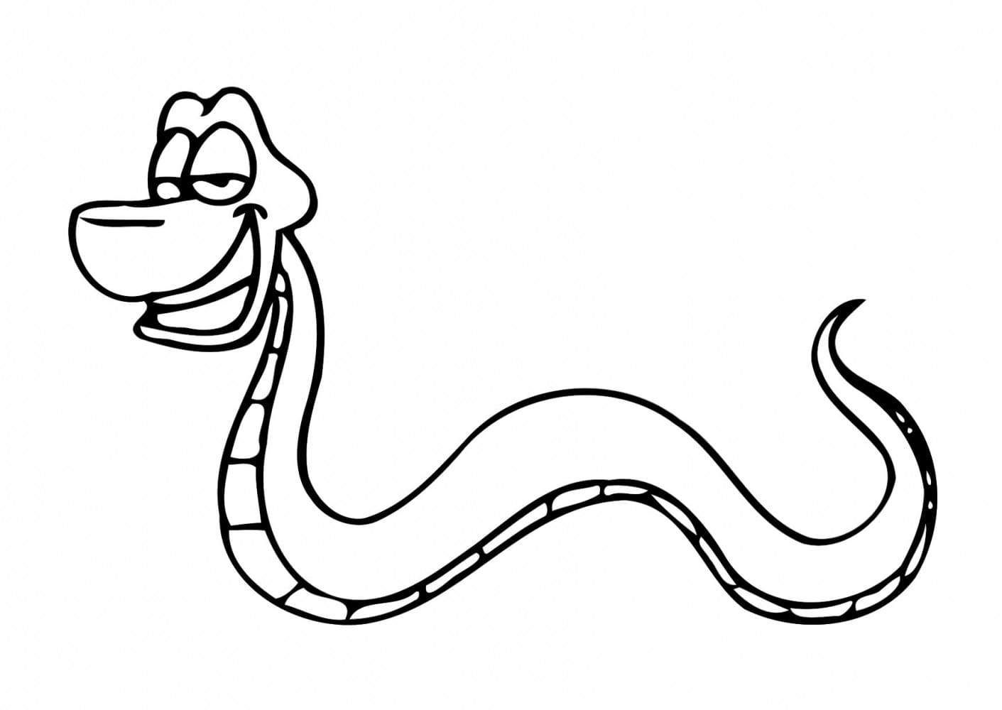 만화 뱀 coloring page