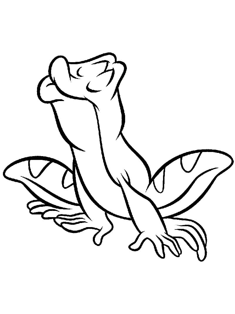 무료 인쇄 가능한 만화 개구리 coloring page
