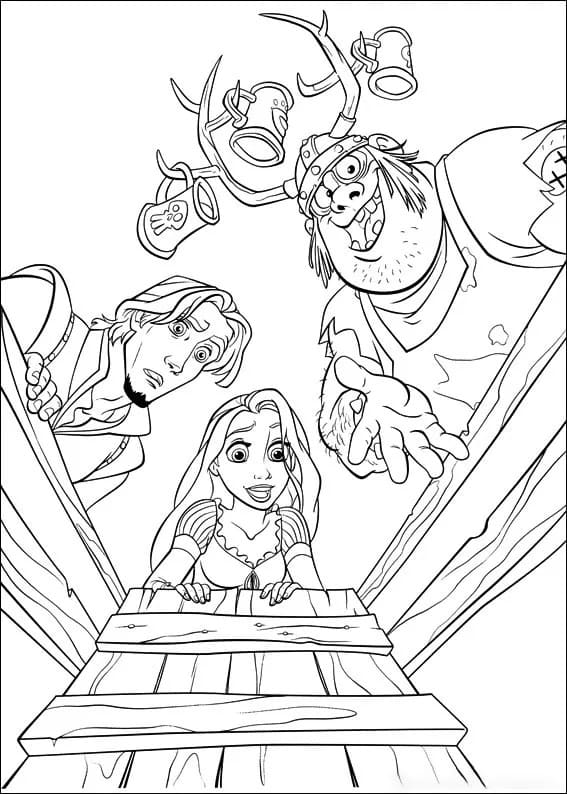 놀란 라푼젤 coloring page