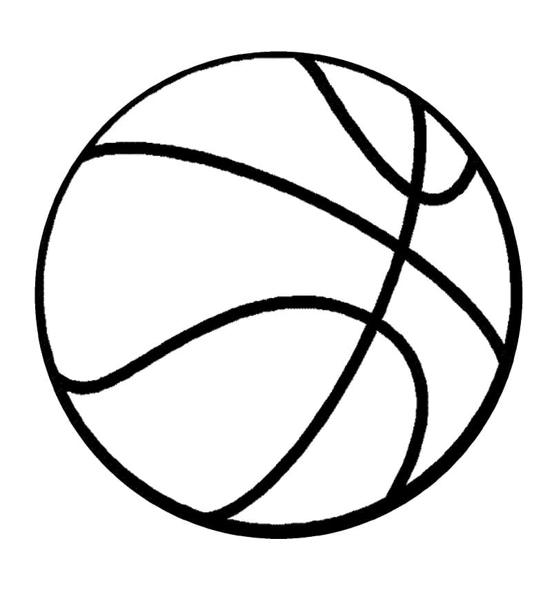 농구 공 coloring page