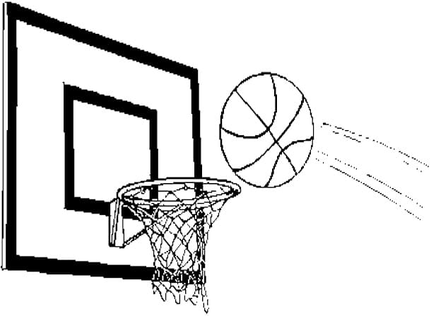 농구 무료 coloring page