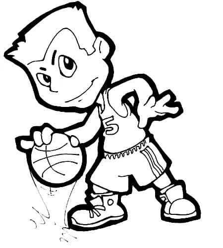 농구 선수 coloring page