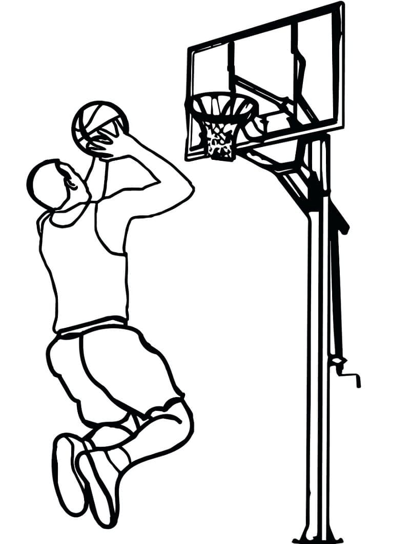 농구 스포츠 coloring page