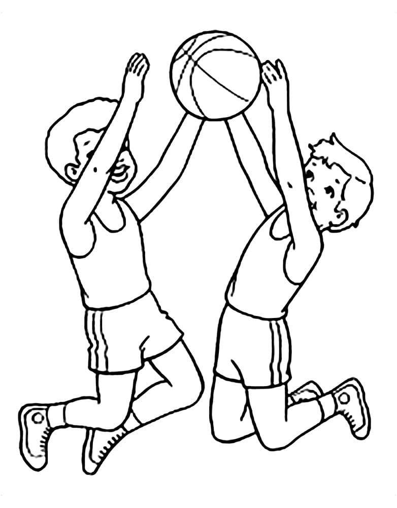농구 소년 coloring page