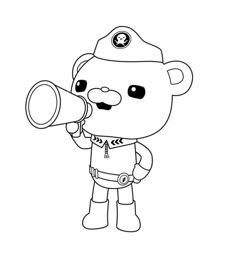 옥토넛의 바나클 선장 coloring page