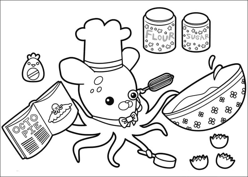 옥토넛의 잉클링 교수 coloring page