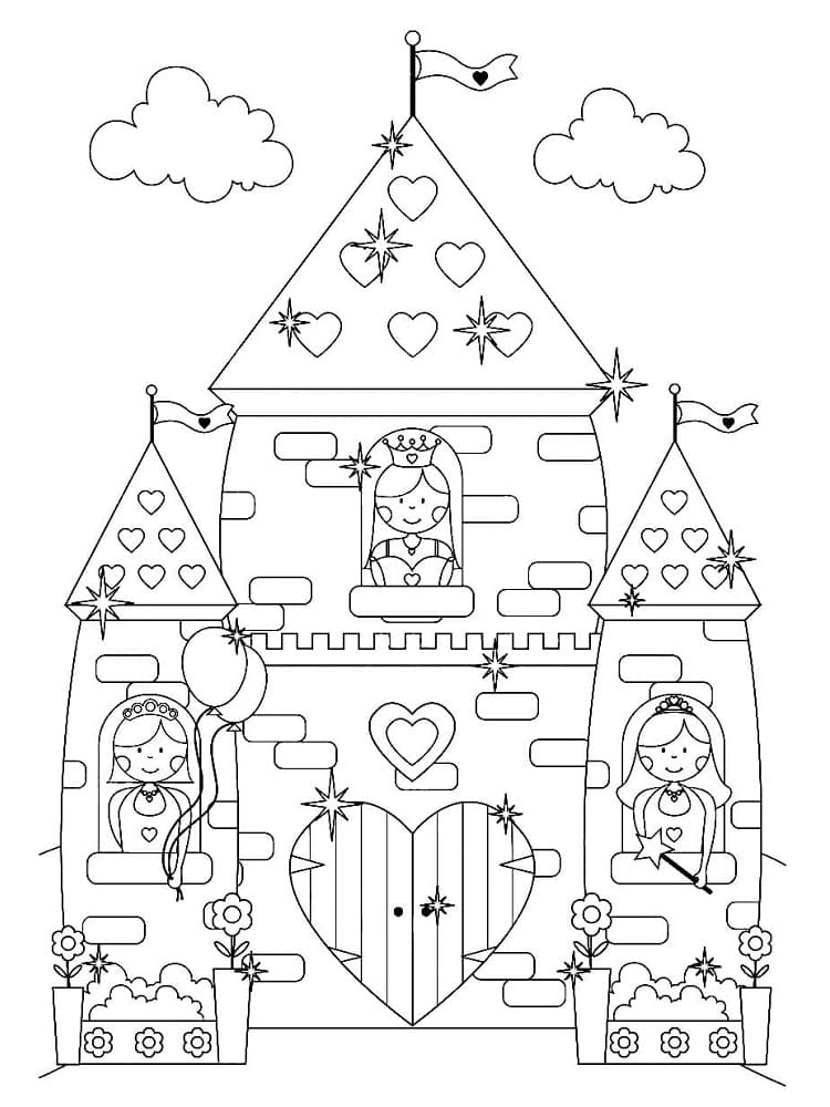 페어리 캐슬 coloring page