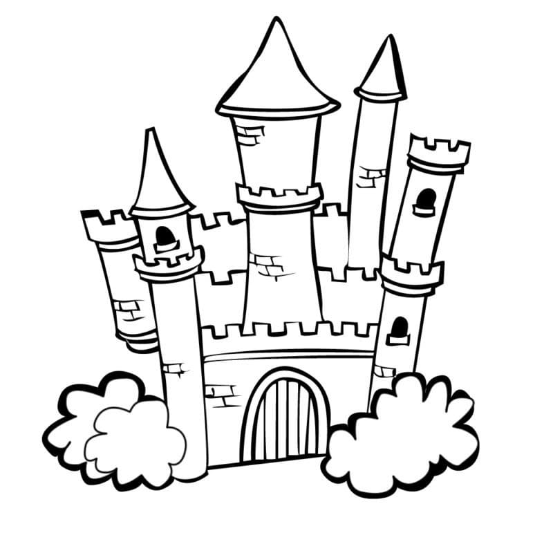 프린세스 캐슬 coloring page