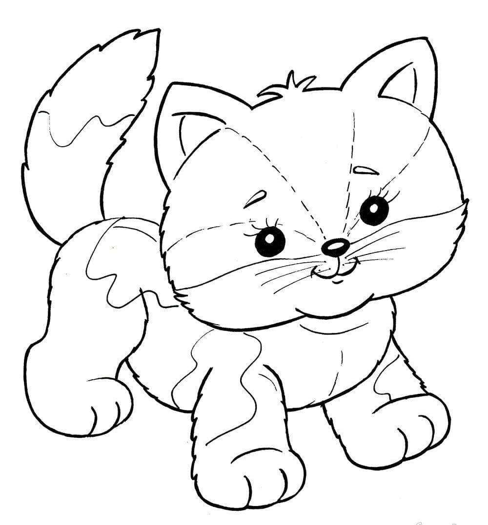 새끼 고양이 무료 coloring page