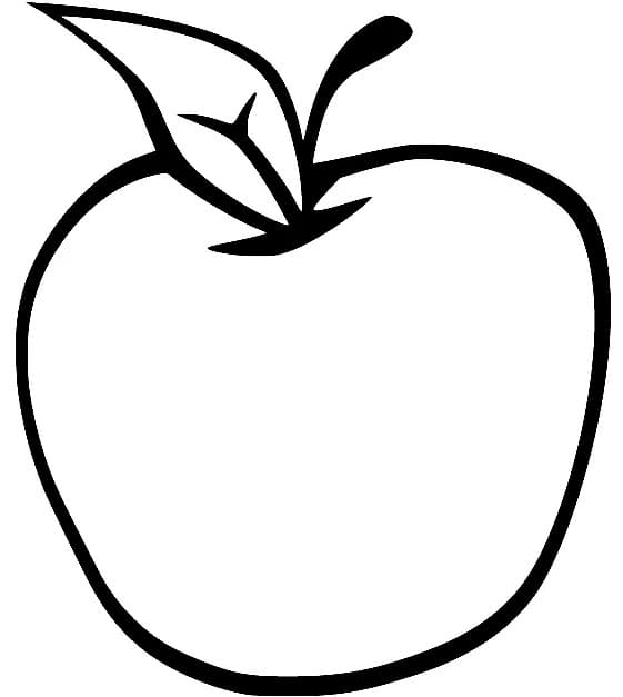 사과 과일 무료 인쇄 가능 coloring page